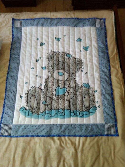Стёганное одеяльце для внука